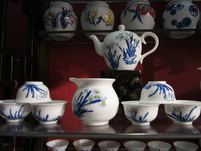 供应高档手绘陶瓷茶具套装陶瓷茶具