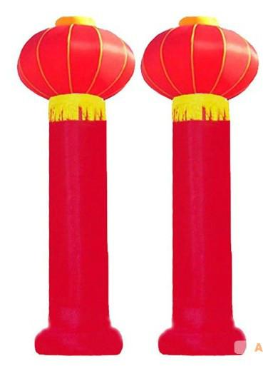 供应6米充气立柱灯笼立柱，喜事立柱，红色灯笼立柱，充气立柱