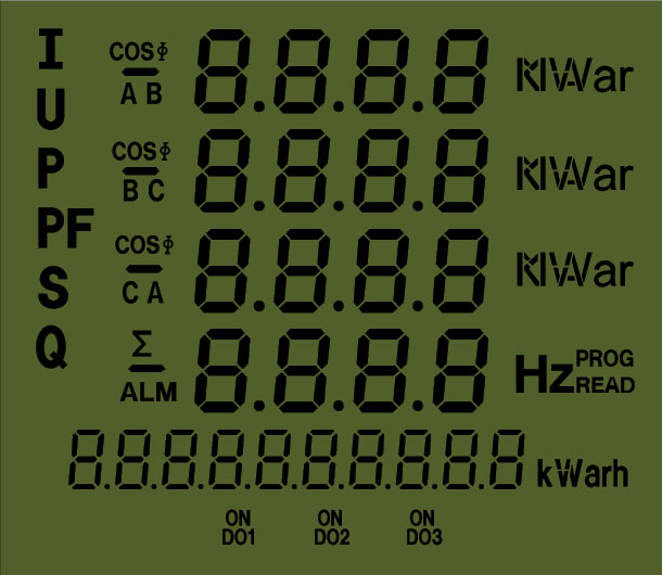 山西电力仪表LCD显示屏  点阵显示屏定制