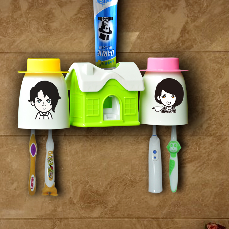 供应用于生活用kkk的全自动挤牙膏器牙刷架洗漱工厂直销