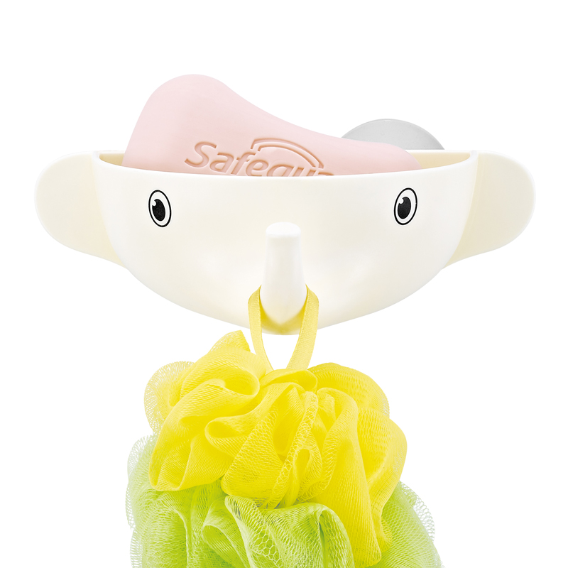 广东广东安雅品牌大象香皂架时尚浴室强力吸盘香皂盒 可爱卡通塑料肥皂盒