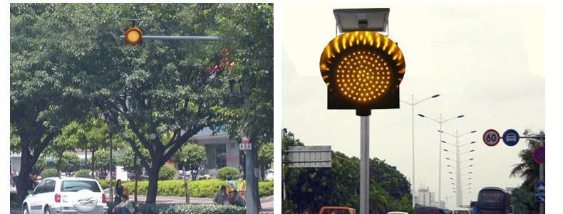 拉萨市太阳能黄闪灯 黄闪警示灯 交通警示灯厂家直销