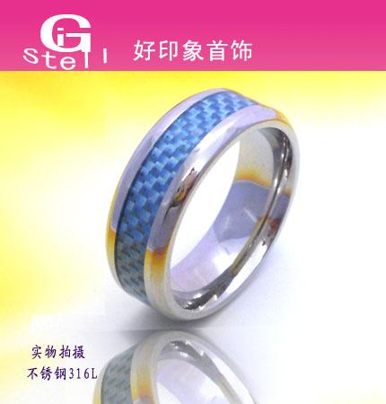广东深圳供应指环 不锈钢碳纤维戒指指环 手饰 饰品