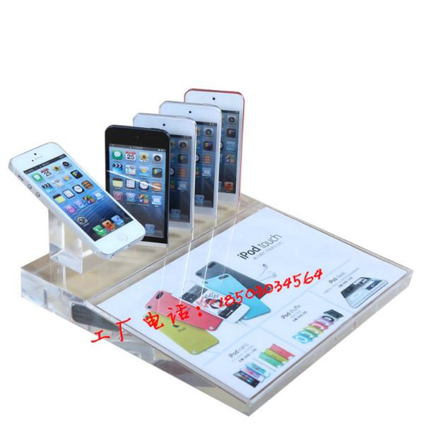 供应touch5展示架进口亚克力手机底座苹果6plus高档手机架批发