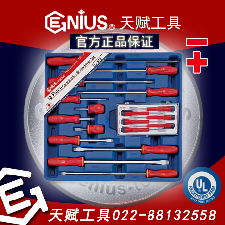 天津天津Genius天赋工具TL-518 18件套强力磁头螺丝批组套装