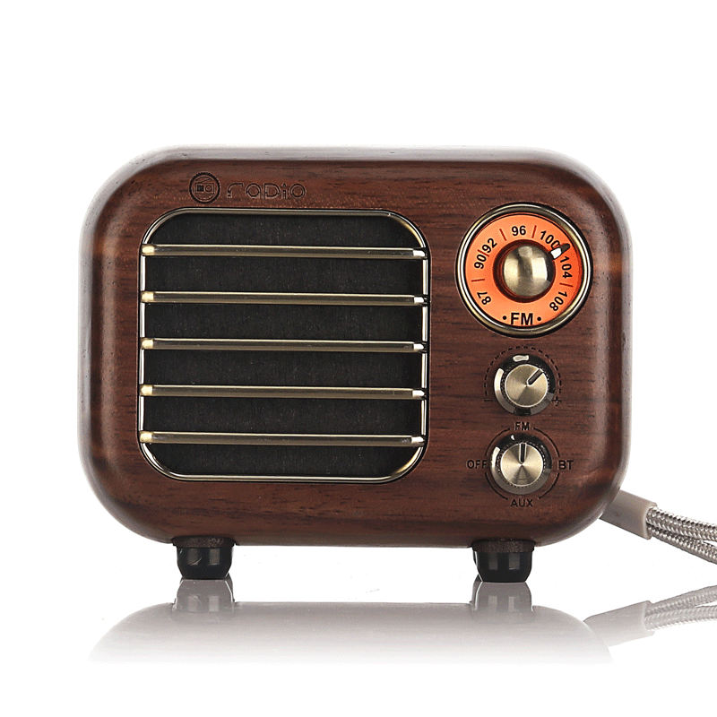 蓝牙音响无线迷你音箱FM收音机便携复古蓝牙音箱低音炮创意礼品 音之谣R918