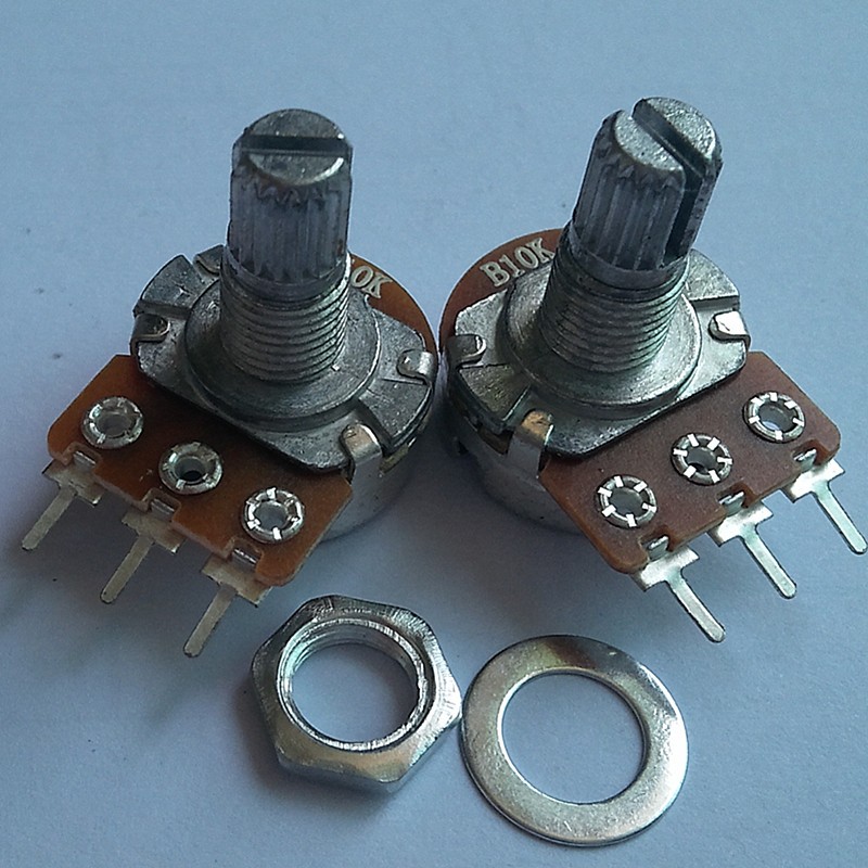 厂家生产WH148金属柄3脚单联直脚电位器 电阻调光器  可调电阻