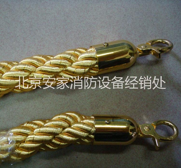 供应优质金色麻花绳价格、礼宾杆挂绳15801617485绒布绳、迎宾绳、红绒绳价格