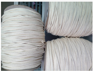 棉绳厂家供应 5厘沙发围边棉绳 床垫围边棉绳 米白黑芯棉绳