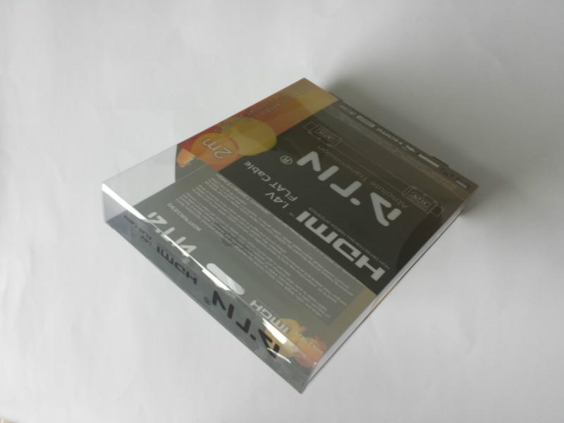 广东深圳供应连接线塑料包装盒 视频音频线PVC包装盒 金属高清线PET透明盒