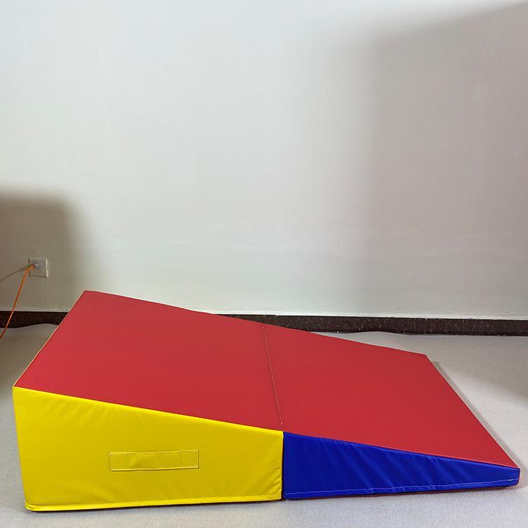 儿童宝宝幼儿园早教中心感统训练软体多彩三角折叠垫子体适能器材